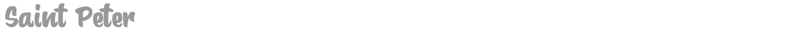 Saint Peter font preview